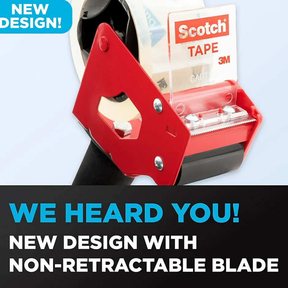 Scotch 2" Handheld Packing Tape Dispenser, Red (MMMST181)* Tape Dispensers