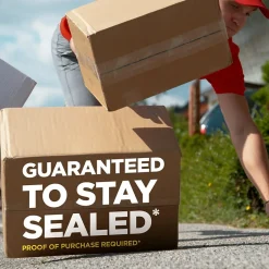 Scotch Box Lock Heavy Duty Packing Tape with Dispenser, 1.88