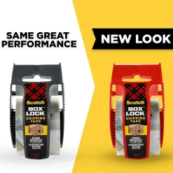 Scotch Box Lock Heavy Duty Packing Tape with Dispenser, 1.88