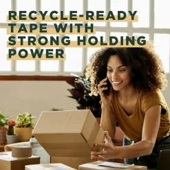 Scotch Box Lock Paper Packaging Tape, 1.88" x 25 yds., Brown (7850-23-8GC)* Packing Tape