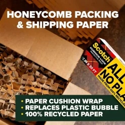 Scotch Cushion Lock Protective Wrap, Tan, 12" x 30' (PCW-1230)* Packing Paper & Rolls