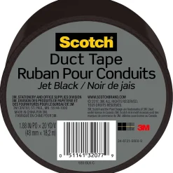 Scotch Duct Tape, 1.88" x 20 yds., Black (920-BLK-C)* Duct Tape