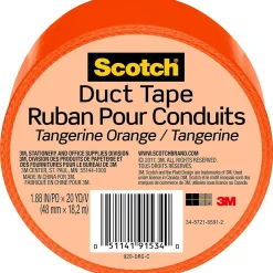 Scotch Duct Tape, 1.88" x 20 yds., Orange (920-ORG-C)* Duct Tape