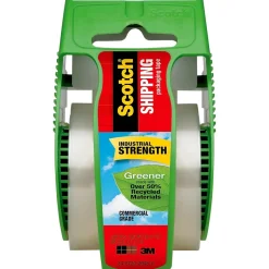 Scotch Greener Commercial Grade Packaging Tape with Dispenser, 1.88" x 19.4 yds., Clear (175G)* Packing Tape