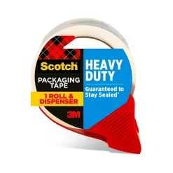 Scotch Heavy Duty Packing Tape with Dispenser, 1.88" x 38.2 yds., Clear (3850S-RD)* Packing Tape