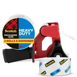 Scotch Heavy Duty Packing Tape with Dispenser, 1.88" x 54.6 yds., Clear (3850-2ST)* Packing Tape