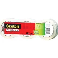 Scotch Sure Start Packing Tape, 1.88" x 43.7 yds., Clear, 3/Pack (3450-40-3)* Packing Tape