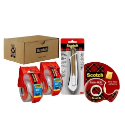 Scotch Variety Pack Shipping, Assorted Sizes, 2 Shipping Tapes, 1 Super-Hold, 1 Precision Cutter (SIOC)* Packing Tape