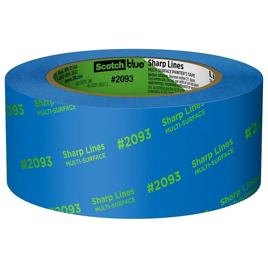 ScotchBlue Sharp Lines 1.88" x 60 yds. Medium Painter Tape, Blue (2093-48EC)* Masking Tape
