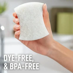 Scotch-Brite Greener Clean Scrub Sponge, Tan, 3/Pack (97033)