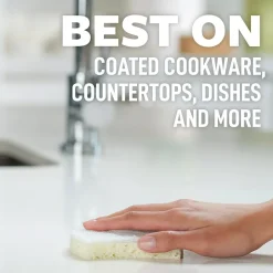 Scotch-Brite Greener Clean Scrub Sponge, Tan, 3/Pack (97033)