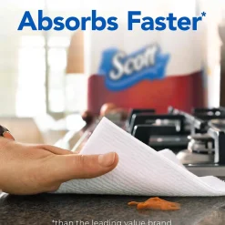 Paper Towels<Scott Choose-A-Sheet Kitchen Roll Paper Towels, 1-ply, 102 Sheets/Roll, 6 Mega Rolls/Pack (16447/55413)