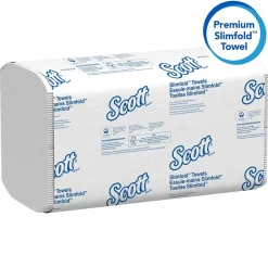 Paper Towels<Scott Control Plus+ Slimfold Recycled Multifold Paper Towels, 1-ply, 90 Sheets/Pack, 24 Packs/Carton (04442)