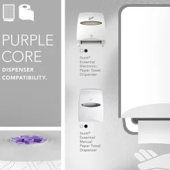 Paper Towels<Scott Essential Recycled Hardwound Paper Towels, 1-ply, 950 ft./Roll, 6 Rolls/Carton (02001)