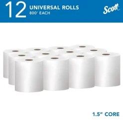 Paper Towels<Scott Essential Recycled Hardwound Paper Towels, 1-ply, 800 ft./Roll, 12 Rolls/Carton (01040)