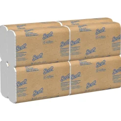 Paper Towels<Scott Essential Recycled C-Fold Paper Towels, 1-ply, 200 Sheets/Pack, 9 Packs/Carton (03623)