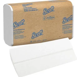 Paper Towels<Scott Essential Recycled C-Fold Paper Towels, 1-ply, 200 Sheets/Pack, 9 Packs/Carton (03623)