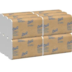Paper Towels<Scott Essential Recycled C-Fold Paper Towels, 1-ply, 200 Sheets/Pack, 12 Packs/Carton (01510)