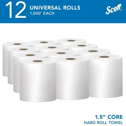 Paper Towels<Scott Essential Recycled Hardwound Paper Towels, 1-ply, 1000 ft./Roll, 12 Rolls/Carton (01000)
