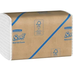 Paper Towels<Scott Essential Recycled Multifold Paper Towels, 1-ply, 250 Sheets/Pack, 16 Packs/Carton (01807)
