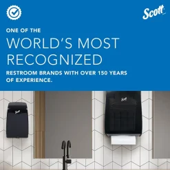 Scott Essential Wall Mounted Hand Soap/Hand Sanitizer Dispenser, Black (KCC 92145)