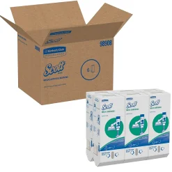 Napkins<Scott Mega Cartridge Recycled Beverage Napkin, 1-ply, White, 875 Napkins/Pack, 6/Carton (98908)