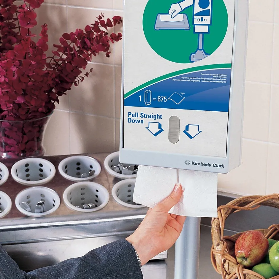 Napkins<Scott Mega Cartridge Recycled Beverage Napkin, 1-ply, White, 875 Napkins/Pack, 6/Carton (98908)