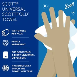 Paper Towels<Scott Pro Recycled Multifold Paper Towels, 1-ply, 175 Sheets/Pack (01980)