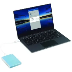 Seagate One Touch 2TB External Hard Drive Slim Portable HDD USB 3.0 / USB 2.0, Blue (STKB2000402)* External Hard Drives