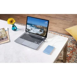 Seagate One Touch 2TB External Hard Drive Slim Portable HDD USB 3.0 / USB 2.0, Blue (STKB2000402)* External Hard Drives