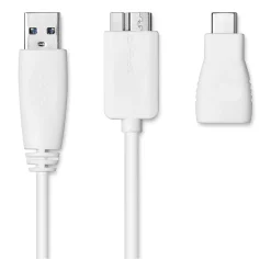 Seagate Ultra Touch 2TB External Hard Drive Portable HDD USB-C and USB 3.0, White (STHH2000402)* External Hard Drives