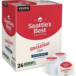 Keurig K-Cups<Seattle's Best Coffee Breakfast Blend Keurig® K-Cup® Pods, Medium Roast, 24/Box (SBK30188)