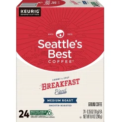 Keurig K-Cups<Seattle's Best Coffee Breakfast Blend Keurig® K-Cup® Pods, Medium Roast, 24/Box (SBK30188)