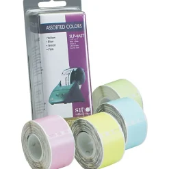 Seiko ® Self-Adhesive Address Labels, 130 Labels Per Roll, Assorted Colors, 1 1/8"H x 3 1/2"W, 520/Bx