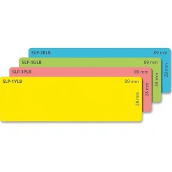 Seiko ® Self-Adhesive Address Labels, 130 Labels Per Roll, Assorted Colors, 1 1/8"H x 3 1/2"W, 520/Bx