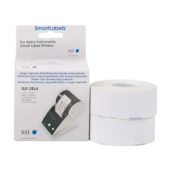 Seiko Thermal Address Labels, 1 1/8" x 3 1/2", White, 260/Roll, 2 Rolls/Box (SLP-2RLH)* Address Labels