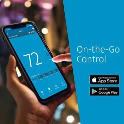 Smart Thermostats<Emerson Sensi Touch 2 Smart Programmable Wi-Fi Thermostat, Works with Alexa, White Beveled Edge (ST76W)