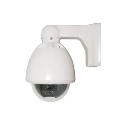 Security Cameras & Systems<SeqCam SEQ7501 Wired Dome Security Camera, Vandal-/Weatherproof, White