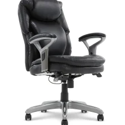 Best AIR Bonded Leather Executive Chair, Black (CHR200100) Office Chairs