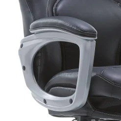 Clearance Back in Motion Bonded Leather Executive Chair, Smooth Black (43521OSS) Office Chairs