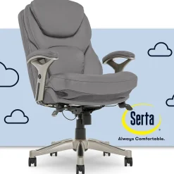 Sale Claremont Ergonomic Faux Leather Swivel Executive Chair with Back in Motion Technology, (44186A) Ergonomic Chairs
