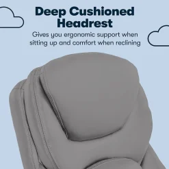 Sale Claremont Ergonomic Faux Leather Swivel Executive Chair with Back in Motion Technology, (44186A) Ergonomic Chairs