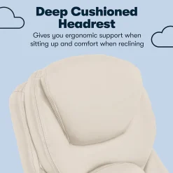 New Claremont Ergonomic Faux Leather Swivel Executive Chair with Back in Motion Technology, (44186C) Ergonomic Chairs