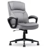 Hot Comfort Classic Ergonomic Velvet Fabric Swivel Executive Chair, Gray (CCHR10005A) Office Chairs
