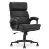 Comfort Ergonomic Bonded Leather Swivel Executive Chair, Black (CHR10130A) Office Chairs
