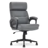 Hot Comfort Ergonomic Bonded Leather Swivel Executive Chair, Gray (CHR10130C) Office Chairs