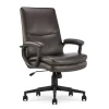 Comfort Modern Ergonomic Bonded Leather Swivel Executive Chair, Brown (CHR10132B) Office Chairs