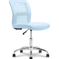 Essentials Armless Ergonomic Bonded Leather/Mesh Swivel Task Chair, (48740D) Ergonomic Chairs