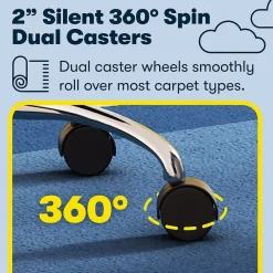 Essentials Armless Ergonomic Bonded Leather/Mesh Swivel Task Chair, (48740D) Ergonomic Chairs