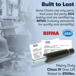 Outlet Garret Ergonomic Bonded Leather Swivel Executive Office Chair, (43520A) Ergonomic Chairs